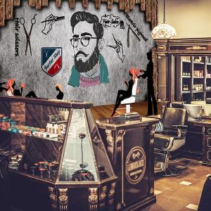 3D Haircut Uncle 1451 Barber Shop Wall Murals Buy Cheap Buy