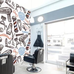3D Hair Dryer Razor 115138 Barber Shop Wall Murals Visit Sale Online
