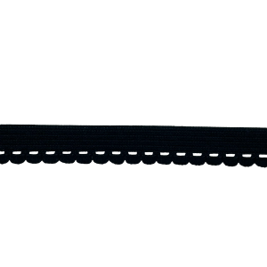 Undertjselastik, sort m blonde, 10mm, 1m Fashion Style Online