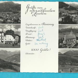 AK Tamsweg. Gre von schreibfaulen Leuten. (1963) 2025 New For Sale