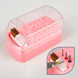 ACOS Nail Drill Bits Holder Stand Display 30 Holes With Cleaning Brushes Sale Best