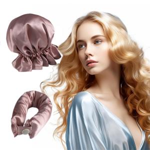 3 Pcs Pink Heatless Hair Curling Satin Set - Easy Sleep-In Curler for Beautiful Waves Shop For Sale