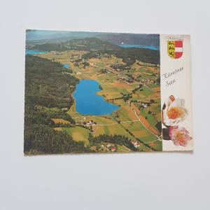 AK Blick auf Rauschelesee, Keutschacher See, Wrther See und Pyramidenkogel. Cheapest