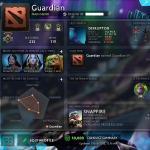 Guardian V | MMR: 1430 - Behavior: 10000 Outlet Excellent