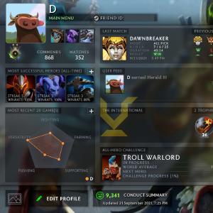 Herald II |  MMR: 220 - Behavior: 9341 Free Shipping Cost