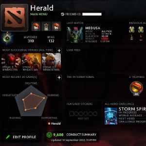 Herald I | MMR: 130 - Behavior: 9600 Fashionable For Sale