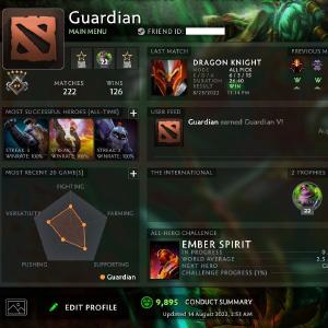 Guardian V | MMR: 1510 - Behavior: 9895 Cheap Sale New Arrival