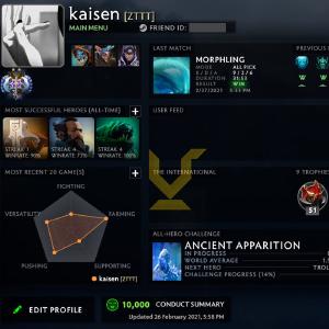 Ancient II | MMR: 4060 - Behavior: 10000 Outlet Order