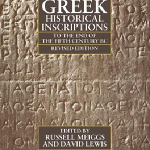 Selection of Greek Historical Inscriptions to the End of the Fifth Century BC, A Cheap Sale Manchester