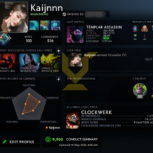 Crusader III | MMR: 1790 - Behavior: 9900 For Sale Top Quality