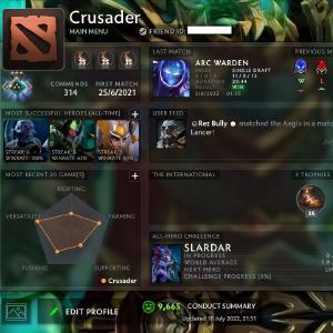 Crusader III | MMR: 1810 - Behavior: 9665 Buy Cheap Looking For