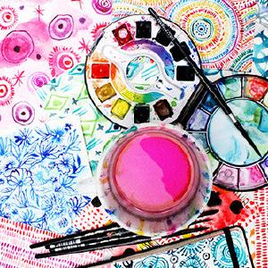 watercolor doodles Sast