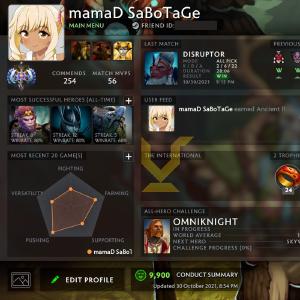 Ancient I |  MMR: 3940 - Behavior: 9900 Buy Cheap New