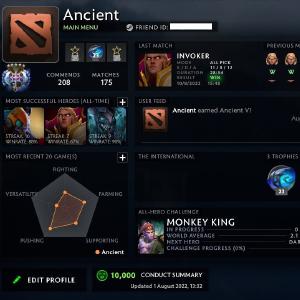 Ancient V | MMR: 4510 - Behavior: 10000 Discount Best Sale