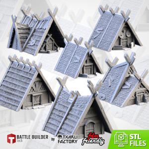 VIKING HOUSES (STL FILES) Sale Pre Order