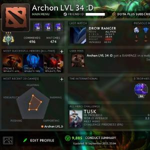 Archon III | MMR: 2510 - Behavior: 9885 Cheap Perfect