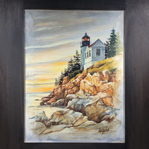 Bass Harbor - Oil Painting by Sue Zylak Free Shipping New Styles