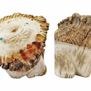 Antler African Lion by Robert Michael Weahkee  - Zuni Fetish Buy Cheap Browse