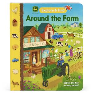 John Deere Around the Farm Board Book 2025 New Cheap Pice