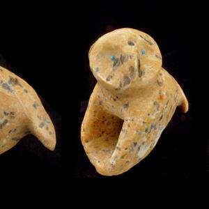 Zebradorite Bird, Horned Owl by Loren Tsalabutie Free Shipping Eastbay