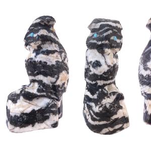 Zebra Stone Bird, Horned Owl by Michael Coble Cheap Low Shipping