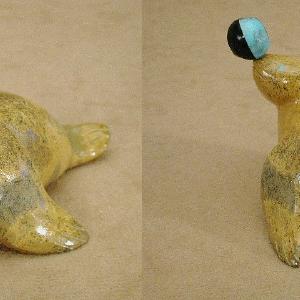 Zuni Rock (travertine) Seal by Enrike Leekya  - Zuni Fetish 100% Original Sale Online