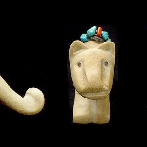 Zuni Rock (travertine) Mountain Lion by Felino Eriacho Free Shipping View