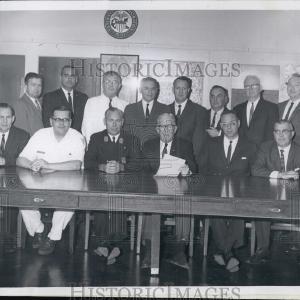 1966 Press Photo Radiological Monitoring Program Participants. Buy Cheap Wholesale Pice
