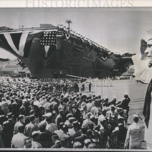 1958 Press Photo USS Independence Clearance How Much