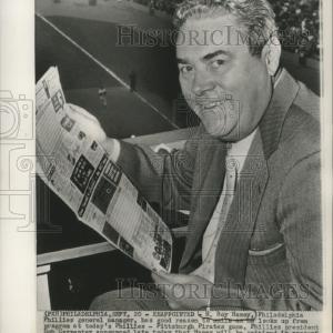 1958 Press Photo Philadelphia Phillies General Manager H. Roy Hamey - mjt16847 Cheapest Online