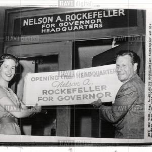 1958 Press Photo Nelson Rockefeller Cheap Low Cost