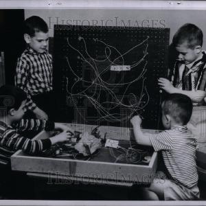 1958 Press Photo kindergarten Free Shipping Manchester