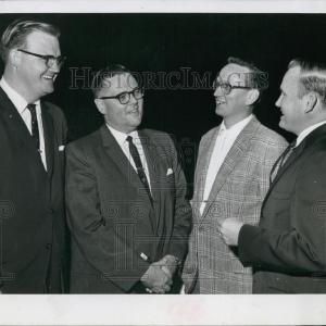 1962 Press Photo Laymen's Crusade leaders Hendley, Webber, Hume, and Alford Cheap Affordable