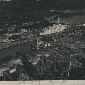 1957 Press Photo Panama Canal Cheap Sale Free Shipping