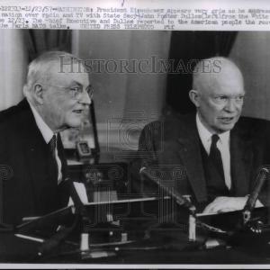 1957 Press Photo President Eisenhower & State Secretary John Foster Dulles in DC Cheap Sale Ebay