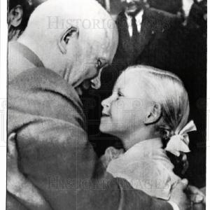 1957 Press Photo Nikita Khrushchev cold war Russian Cheap Pice
