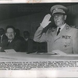 1957 Press Photo Josip Broz Tito Yugoslavian President Visa Payment