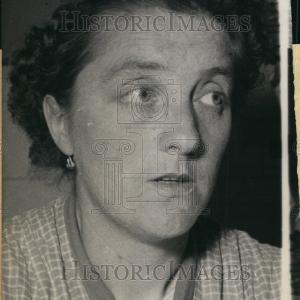 1957 Press Photo Mme Depont, Wife of Murderer Sale Footlocker Pictures