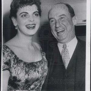 1957 Press Photo Miss Helen Stevenson and cousin Adlai Stevenson. Free Shipping Exclusive