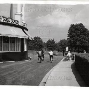 1957 Press Photo Grand Hotel Mackinac Island historic Discount Inexpensive