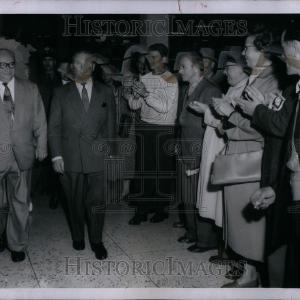 1957 Press Photo Erich Ollenhauer View For Sale