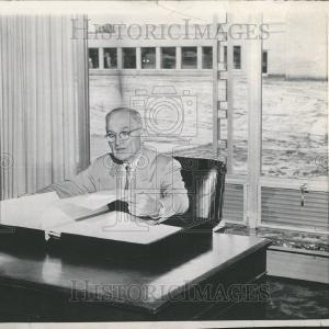1957 Press Photo Former President Harry S. Truman Sale Online Shop