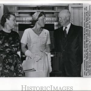 1959 Press Photo Princess Beatrix visits White House Clearance Very Cheap