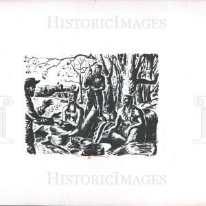 1959 Press Photo Detroit Historical Series For Cheap