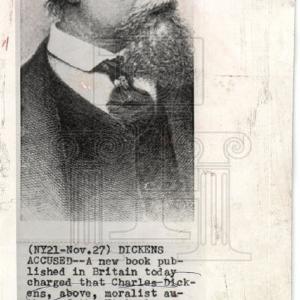 1959 Press Photo Charles Dickens author Incognito Sale Outlet
