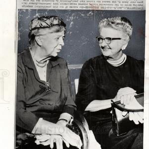 1959 Press Photo Eleanor Roosevelt US First Lady Cheap Professional