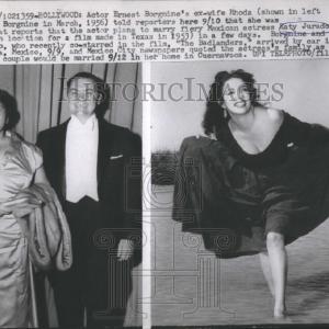 1959 Press Photo Ernest Borgnine and His Ex-Wife, Rhoda; Actress Katy Jurado Pay With Visa Cheap Online