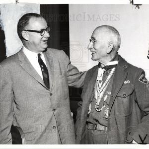 1957 Press Photo Ernest William Hornung English author Finishline