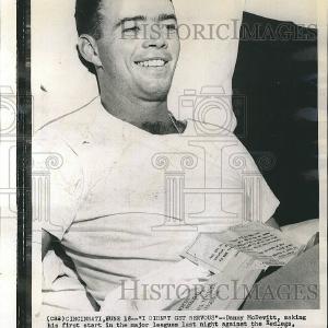 1957 Press Photo Danny McDevitt of Brooklyn Dodgers In China Cheap Online