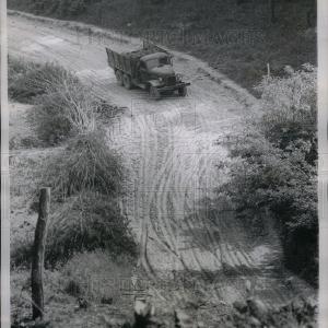 1957 Press Photo Dump Truck Discount Fashionable